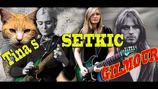 Female Guitarist Tina S Setkic Blues Guitarist David Gilmour Of Pink Floyd