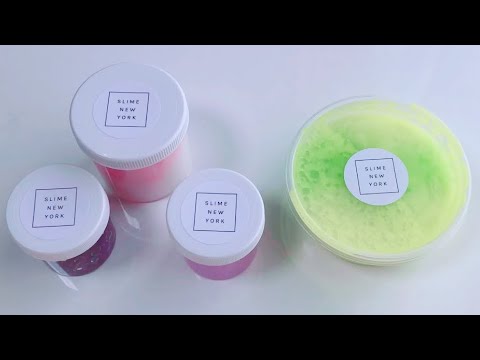 【ASMR】SLIME NEW YORK様のスライムで遊ぶ