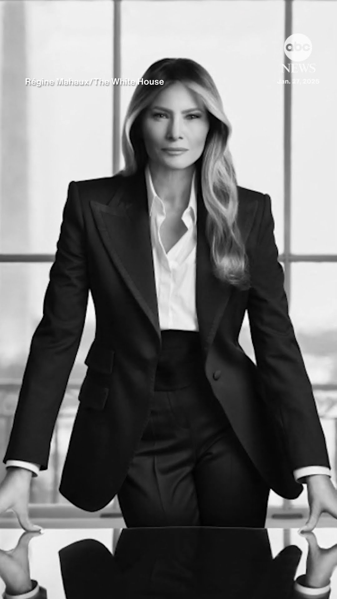 White House releases official portrait of first lady Melania Trump