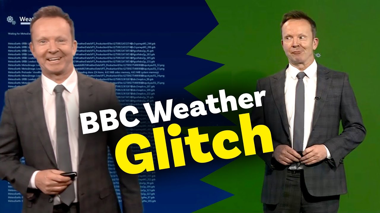 BBC Weather map rebooting live on air