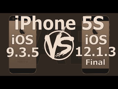 Retro iPhone 5S Speed Test : iOS 10.3.3 vs iOS 12.1.3 Final. 