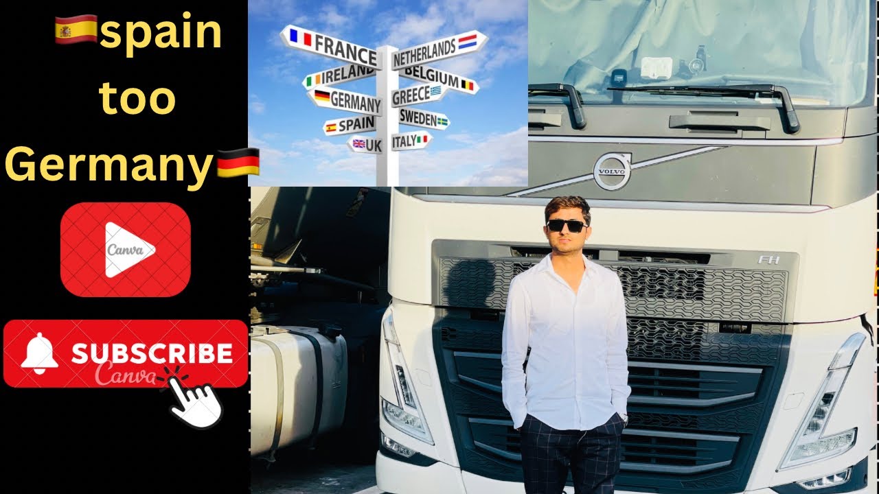 Punjabi Truck 🚚 Driver in Europe 🇪🇺( Spain 🇪🇸 too Germany 🇩🇪) international Trip  #VLOG NO 1