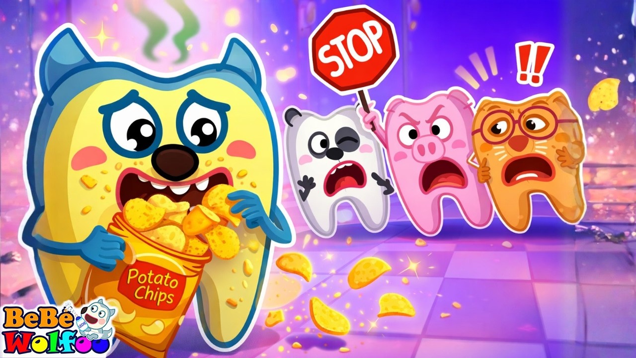 Dibujos animados 📍 El Diente que Comió Demasiadas Papas | Animación | Historias sobre familia