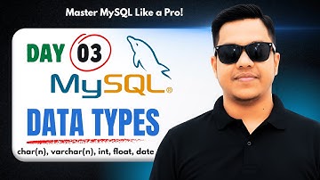 L3: Data Types in SQL | char(n), varchar(n), int, float, date | HS 12 Computer Application & Science
