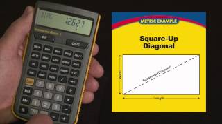How to do Square-Up Diagonal Calculations in Metric without Formulas | Construction Master 5