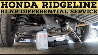 How to Service Rear Differential  Honda Ridgeline Gen 2