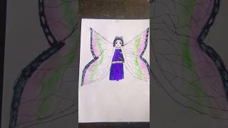shinobu kocho speed drawing insect 🐝 hashira#shinobukocho#insecthashira