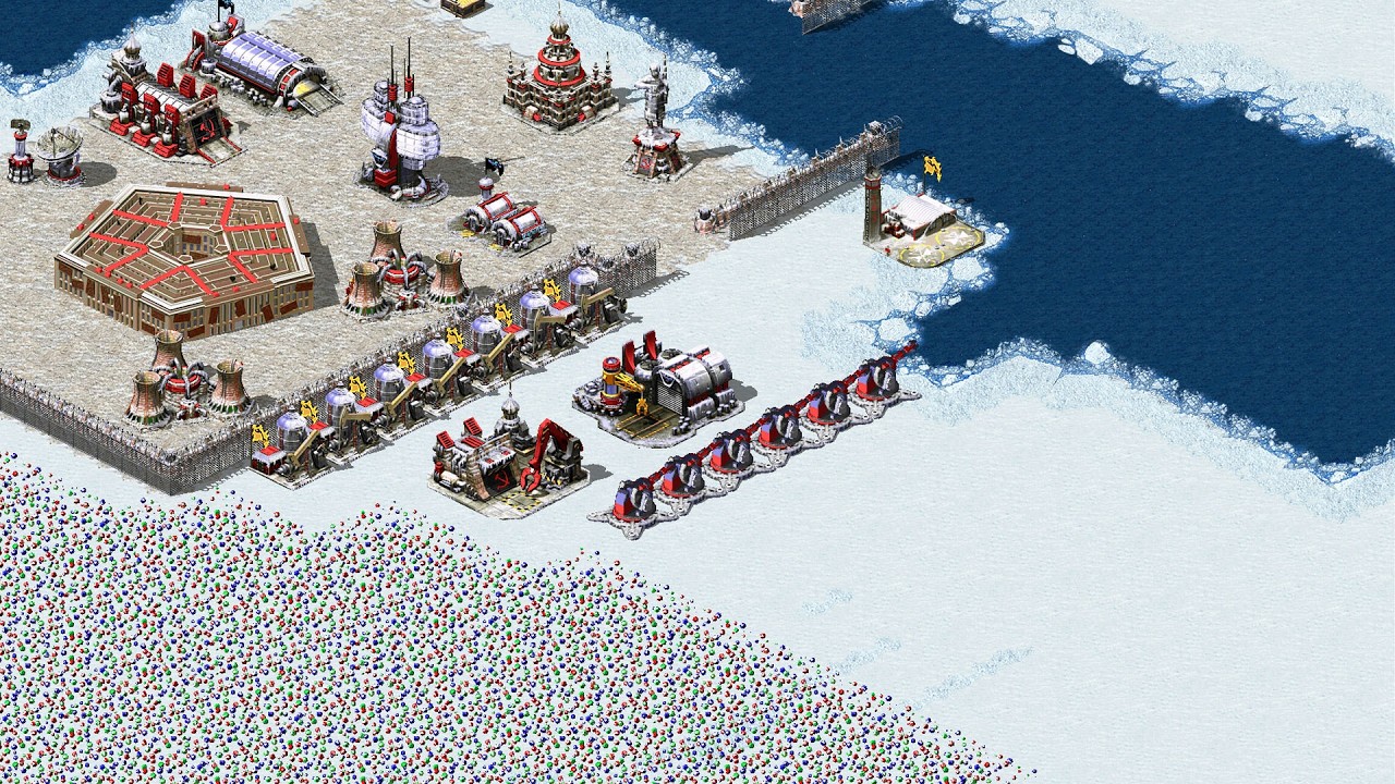 Red Alert 2 | Месть Юрия | 7 против 1 | Alone Hills Snow Forever Defence Good Before Extra Hard AI