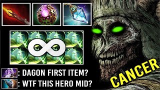 200 IQ Dagon 1 + OC Prism Necrophos Mid Non-Stop Skill Spam Most Imba Hero 7.33c Dota 2