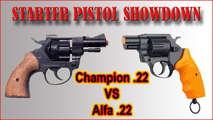 Champion & Alfa  22 Starter Pistol Comparison Full HD