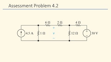 Assessment Problem 4.2 (Nilsson Riedel) Electric Circuits 10th Edition - Node-Voltage Method