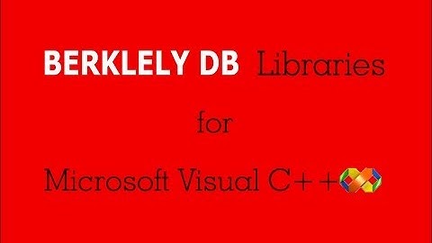 BerkeleyDB libraries for MS VC++