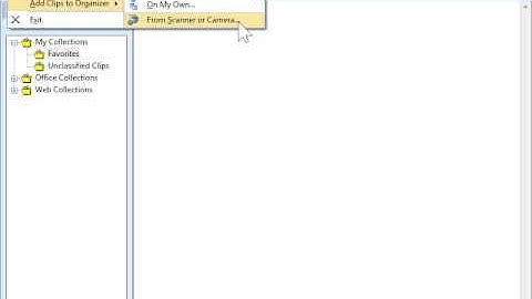 PowerPoint 2010 Add Clips to Clip Organizer