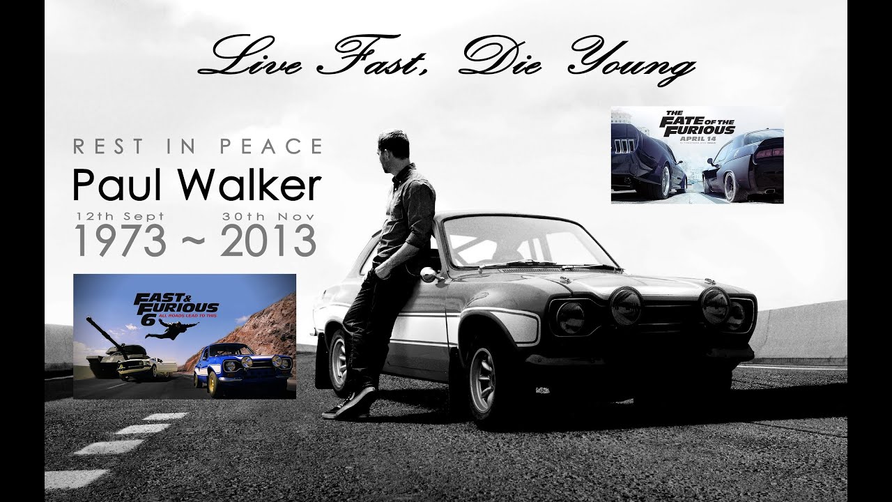 Paul Walker Fast 6 Poster