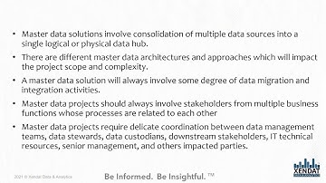 Master Data Management Projects