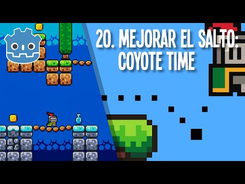 20. Mejorar el salto: Coyote Time. Plataformas 2D con Godot.