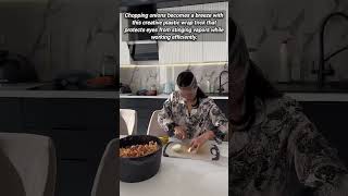 Simple Plastic Wrap Trick For Tear Free Onion Cutting