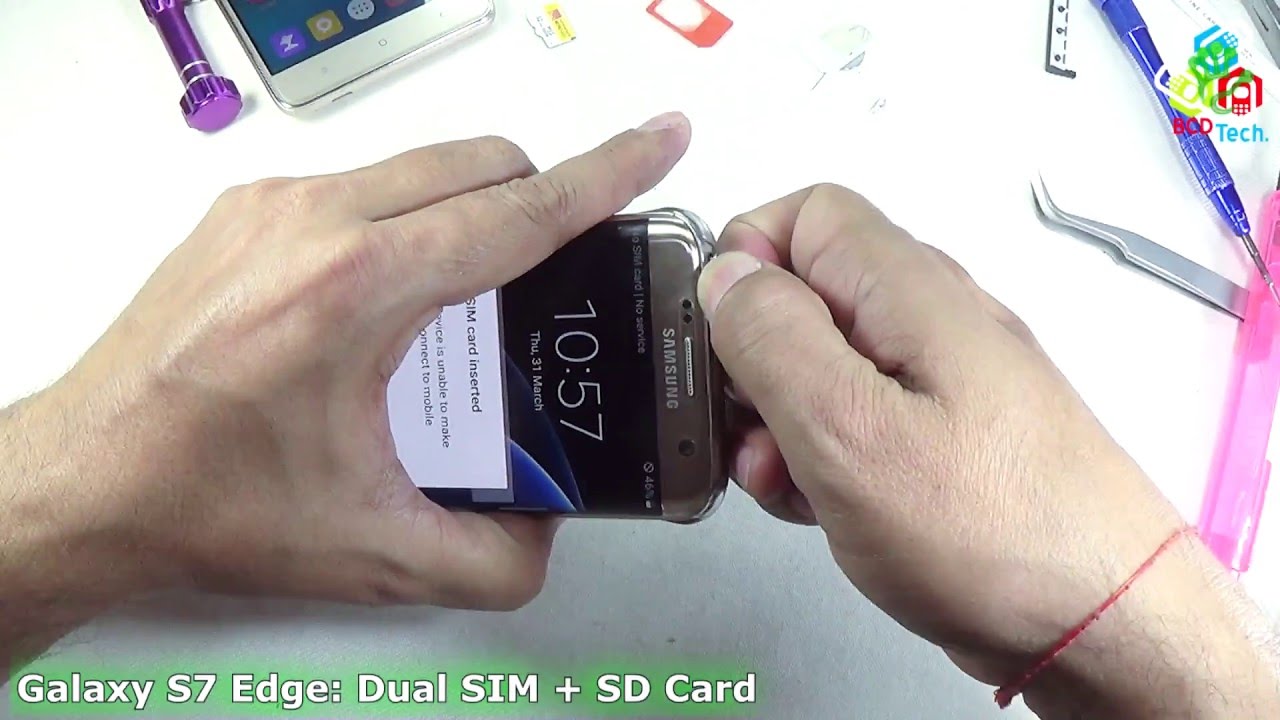 [Hindi-Audio]-Samsung Galaxy S7 Edge Simultaneously using 2 SIM with SD Card