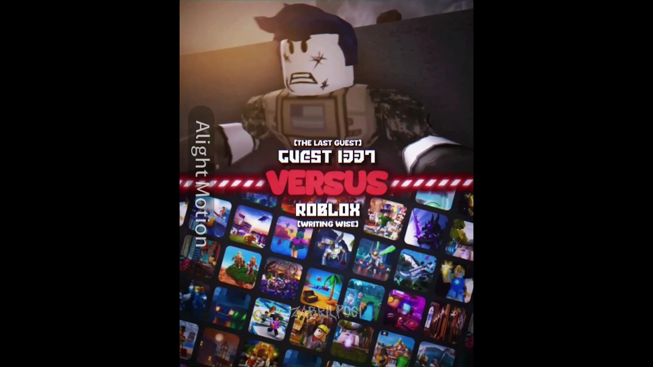 Guest 1337 (The Last Guest) vs Roblox (Writing Wise) 