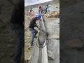 the stage of directing a cement mixture using a trowel is carried out by construction workers