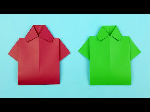 Origami Shirt - How to Make a Paper Shirt - YouTube