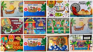 Onam board decoration ideas 💫 Festival board decoration ideas 💫 School board decoration ideas #board screenshot 4