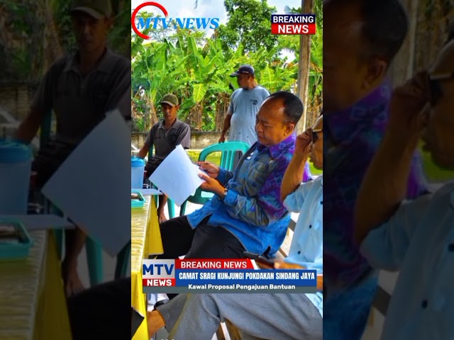 Camat Sragi Kunjungi Pokdakan Sindang Jaya