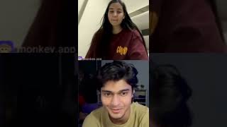 DARE ACCEPTED 👀 | @prankurv123 #omegle #ometv #monkey #azar #viral #fun #trending #short #react