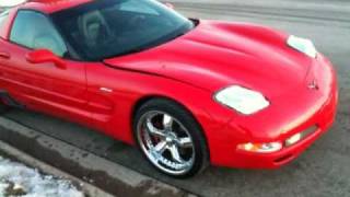 A RED CORVETTE C5 2002