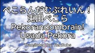 Usada Pekora - ぺこらんだむぶれいん！ (Pekorandombrain!) | Lyric Video (JP/ROM/ENG)   Grammar Explanations