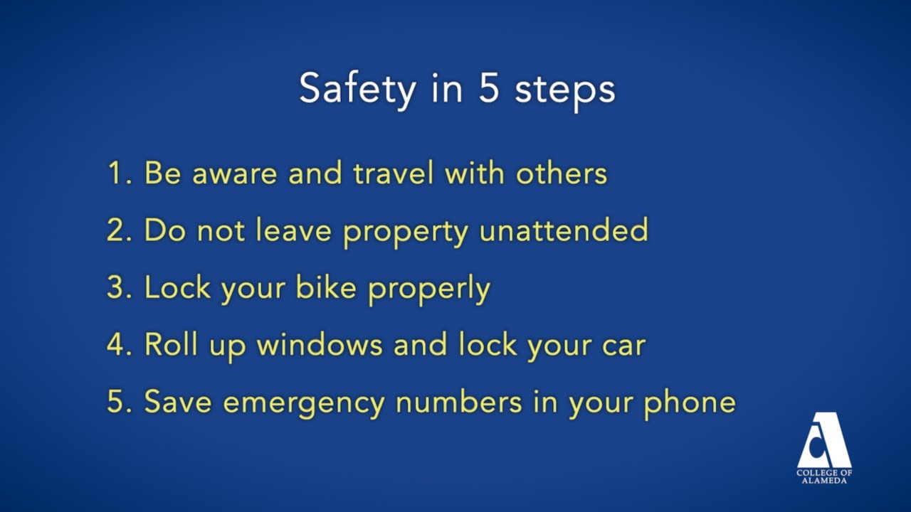 College of Alameda: Safety in 60 seconds