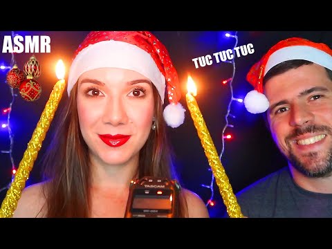 ASMR DORMIR E RELAXAR MUITO COM CLIMA DE NATAL [LUMINI E MOMÔ]