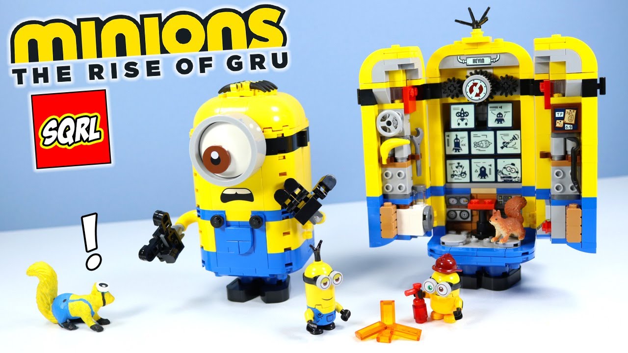 Lego Minions The Rise Of Gru Brick Built Minions And Their Lair Toy Review Youtube