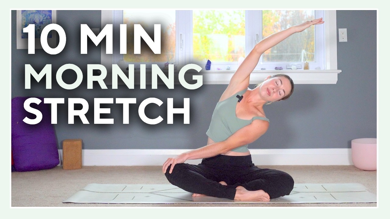 10 min Morning Yoga for Beginners - Gentle Yoga to Wake Up
