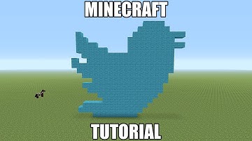 Minecraft Pixel Art Tutorial - Twitter Logo