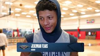 Jeremiah Fears On Participating In Rising Stars | Pelicans Practice 1/29/26