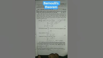 Bernoulli theorem #fluiddynamics