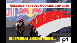 VEDA EGA PRATAMA MERAIH PODIUM DI SERI PERDANA RED BULL ROOKIES CUP JEREZ 2025