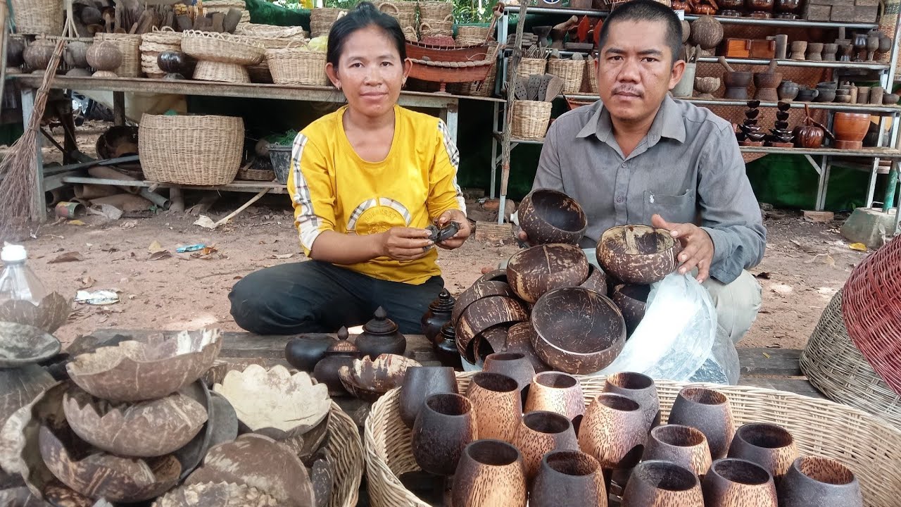 Handmade Commodities , Furniture, Coconut Shell , Palm Trees , Living in Cambodia , Life in Cambodia