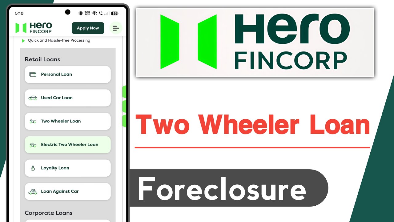 Hero FinCorp Two Wheeler Loan Foreclosure