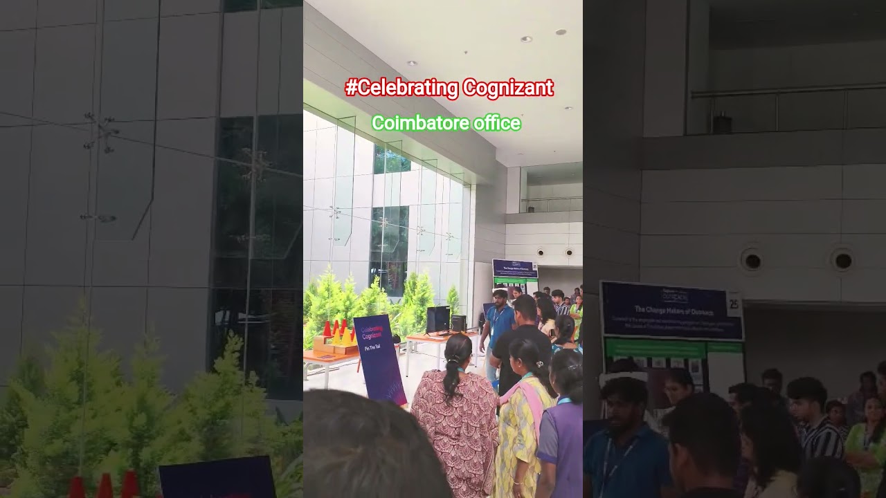 Celebrating Cognizant event in Coimbatore cognizant office 