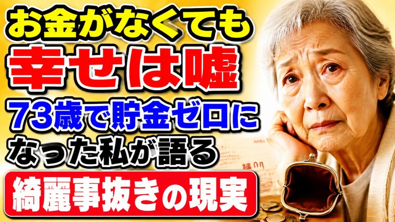The idea that you can be happy without money is a lie. A 76-year