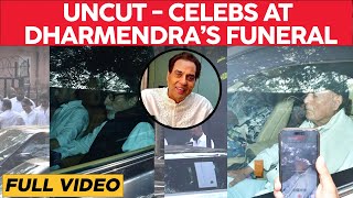 Dharmendras Last Rites Full Video Srk, Salman, Aamir, Akshay, Deepika-Ranveer Attend Funeral