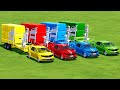 TRANSPORTING COLORED GRASS BALE WITH SPORT CARS ! Farming Simulator 22 #17