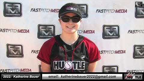 2022 Katherine Bauer Athletic Catcher & 3rd Base Softball Skills Video Lady Hustle 18 Gold Marshall