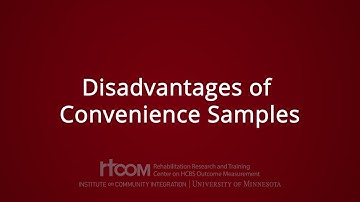 Disadvantages of Convenience Samples