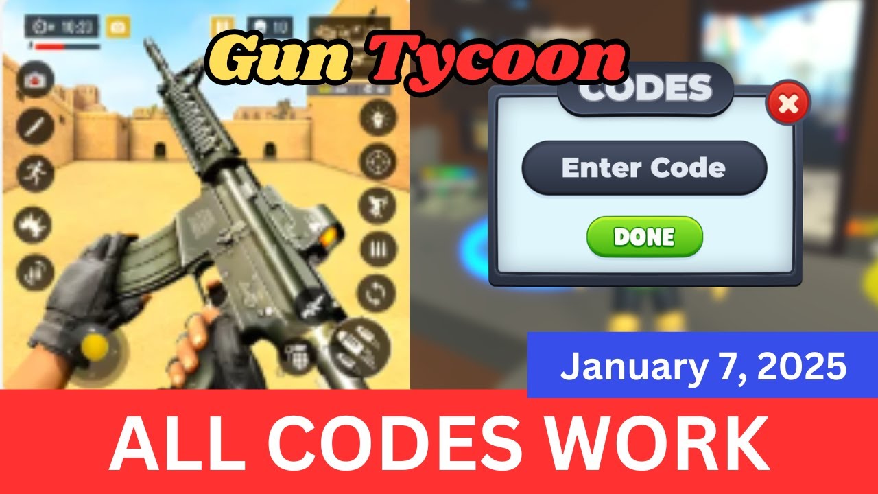 *ALL Codes Work* Gun Tycoon ROBLOX, January 7, 2025 - YouTube
