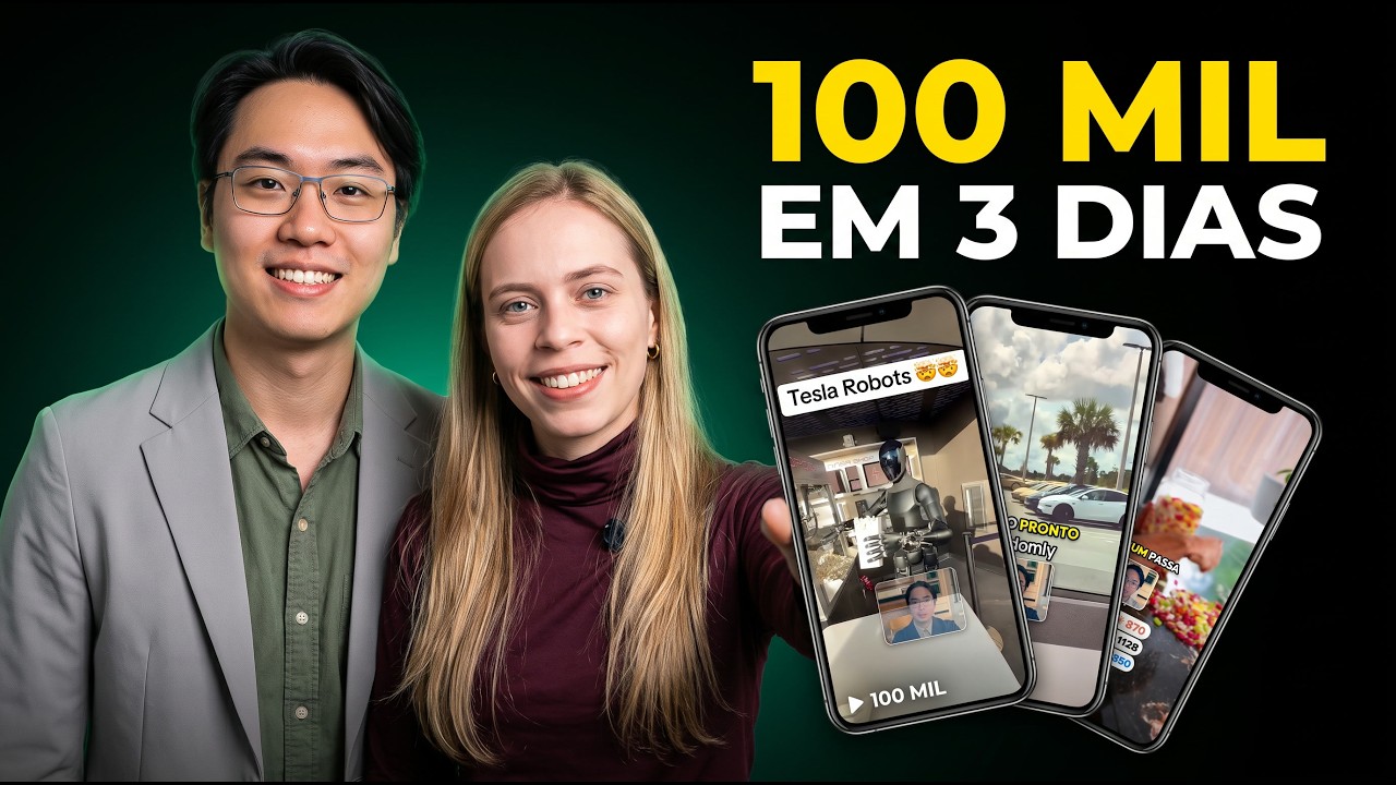Criei um agente de IA que posta vídeos virais SOZINHO: 100 mil views em 3 dias