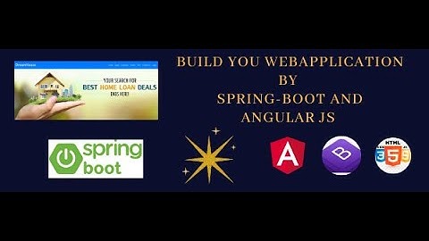 Build Web Application Using Spring-Boot +(Angular+ Bootstrap)