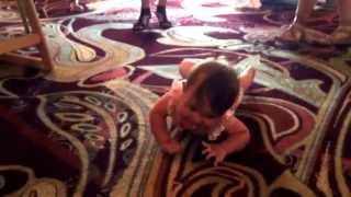 Baby Eva almost crawling, June 2014